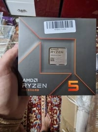 معالج رايزن 5 7600X BOX السعر 240  07704658415 واتساب او اتصال