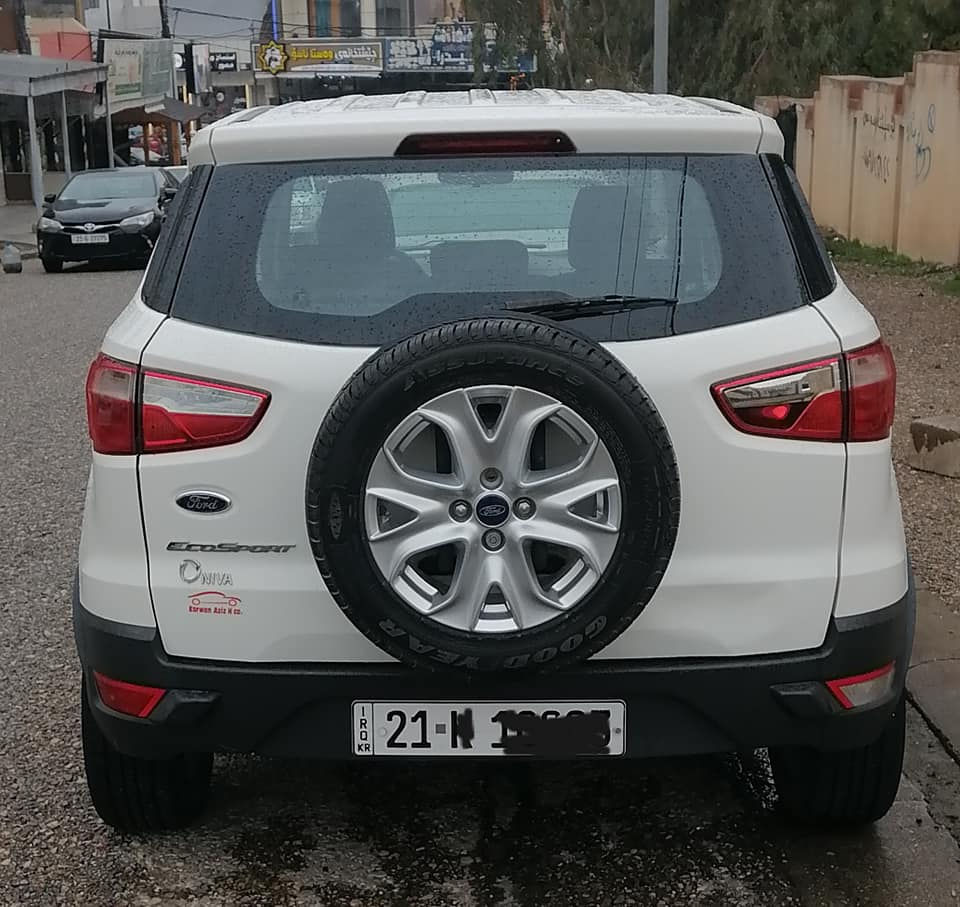 به ناوى خودا
فورد ايكو سبورت
٢٠١٤
سفرى شه ريكه ى نيفا
سه نه وى تا ٢٠٣٠ تازه يه
گير مه كينه به شه رت بي كرانه وه
بي بوياخ بي سارده كوته
بي كرانه وه و گوران
دعامييه كانيشى بوياخى نييه 
سعر ٨٤ وه ره قه
*********** السليمانية, العراق
