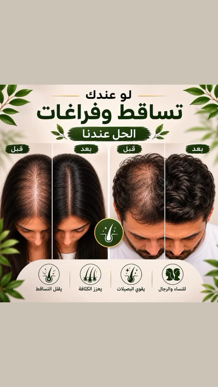 🌿 #مجموعة_العناية_بالشعر_للنساء_والرجال 🌿

امنح شعرك العناية التي يستحقها مع روتين متكامل مصمم لدعم صحة الشعر وفروة الرأس.
✨ يساعد على تحسين مظهر الشعر 
✨ يدعم مظهر الكثافة والحيوية 
✨ يمنح الشعر مظهراً أكثر صحة ولمعاناً 
✨ مناسب للنساء والرجال
 ✨ سهل الاستخدام ضمن روتينك اليومي
📦 توصيل سريع 
🎁 عروض خاصة لفترة محدودة
 📩 راسلنا الآن لمعرفة التفاصيل والطلب
#العناية_بالشعر #شعر_صحي #كثافة_الشعر #تساقط_الشعر #العناية_اليومية #فروة_الرأس #جمال_الشعر #للنساء_والرجال #منتجات_العناية #عناية_طبيعية #شعر_قوي #شعر_لامع #روتين_الشعر #العناية_الشخصية #ليبيا #طرابلس #بنغازي #مصراتة #سبها #البيضاء #Libya #HairCare #HealthyHair #HairRoutine #BeautyCare #HairGoals #HairHealth #ForMenAndWomen #ShopNow #TrendingNow


**إذا كنت صاحب هذا الإعلان وتريد حذفه لأي سبب، رجاءا أرسل رسالة إلى الدعم الفني**