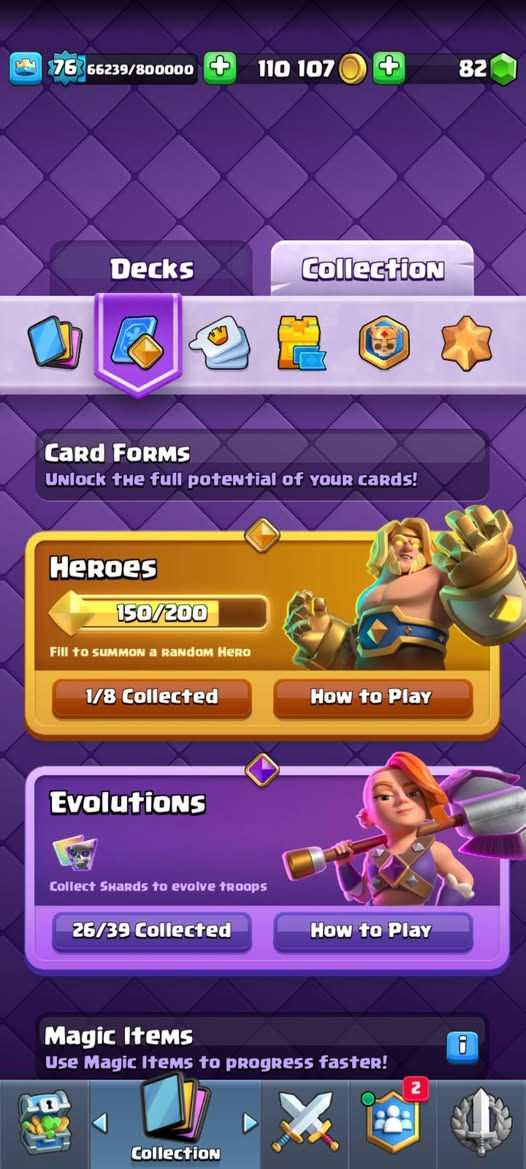 📌 مواصفات الحساب:
👑 لفل الملك: 16
🎖️ لفل الحساب: 76
🏆 عدد الكؤوس: 12000
⚡ الإيفو: 26
💎 13 بطاقة ماكس
🔥 57 بطاقة لفل 15
⭐ 37 بطاقة لفل 14
🏅 شارة البطل المطلق
😎 إيموجيات نادرة جدًا جدًا
السعر مش متحدد ابعت سعرك خاص 
@all


**إذا كنت صاحب هذا الإعلان وتريد حذفه لأي سبب، رجاءا أرسل رسالة إلى الدعم الفني**