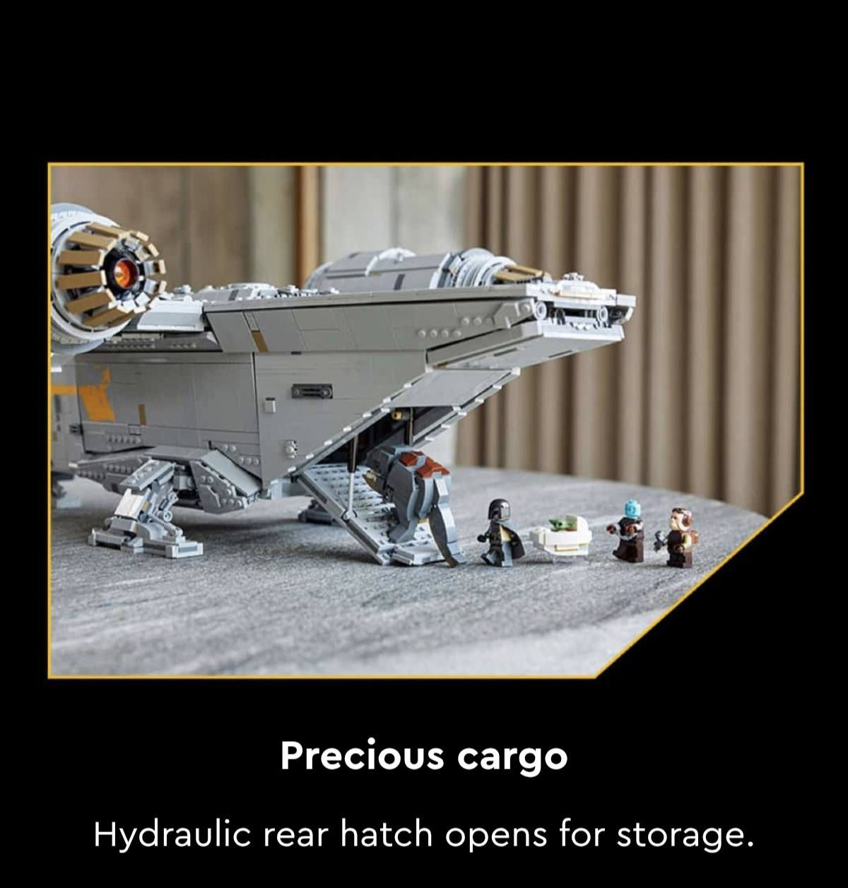 أضخم مجسم لمركبة The Razor Crest متوفر الآن في عالم شغف شوب! 🚀✨

​تحفة فنية حقيقية لعشاق البناء:
🧱 6187 قطعة من المتعة.
📏 حجم عملاق بطول 72 سم.
🚪 تفاصيل مذهلة تشمل باباً خلفياً هيدروليكياً و 4 شخصيات مصغرة.

للطلب والاستفسار التواصل عبر الرسائل الخاصة 📩


**إذا كنت صاحب هذا الإعلان وتريد حذفه لأي سبب، رجاءا أرسل رسالة إلى الدعم الفني**