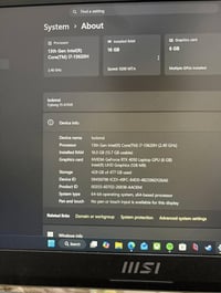 للبيع لابتوب msi cyborg 15 A13V نظيف جدا للتواصل 07713644547
