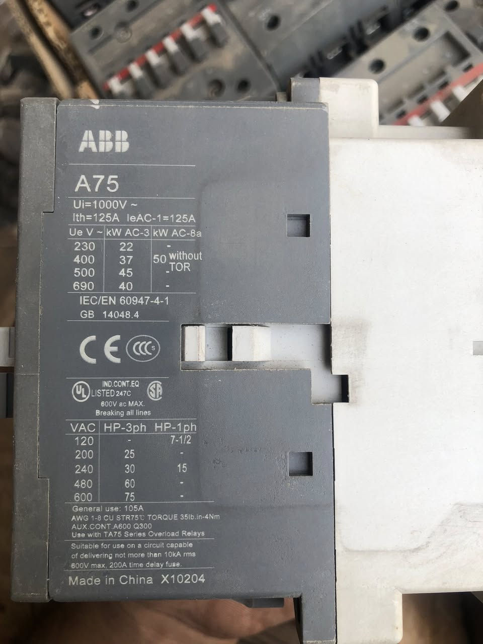 سلام عليكم متوفر كونتكتر ABB  ١٠٠ امبير و ١٢٥ امبير السعر خاص  صيني اصلي باله مو تجاري اصلي


**إذا كنت صاحب هذا الإعلان وتريد حذفه لأي سبب، رجاءا أرسل رسالة إلى الدعم الفني**