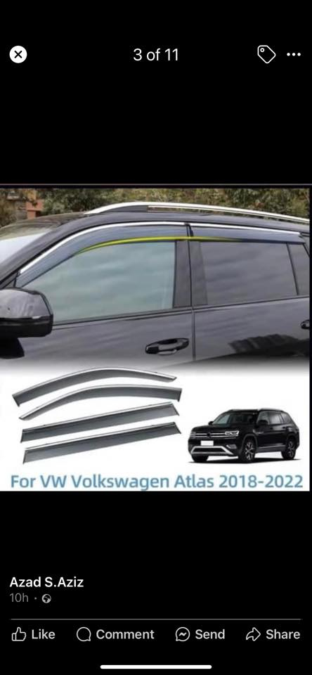 السلام عليكم
مطريات فوكس واگن اطلس+ اطلس كروس سپورت
اسود مع خط نيكل
السعر فقط (٣٠) الف دينار 
والتوصيل مجاني
***********
واتساب
