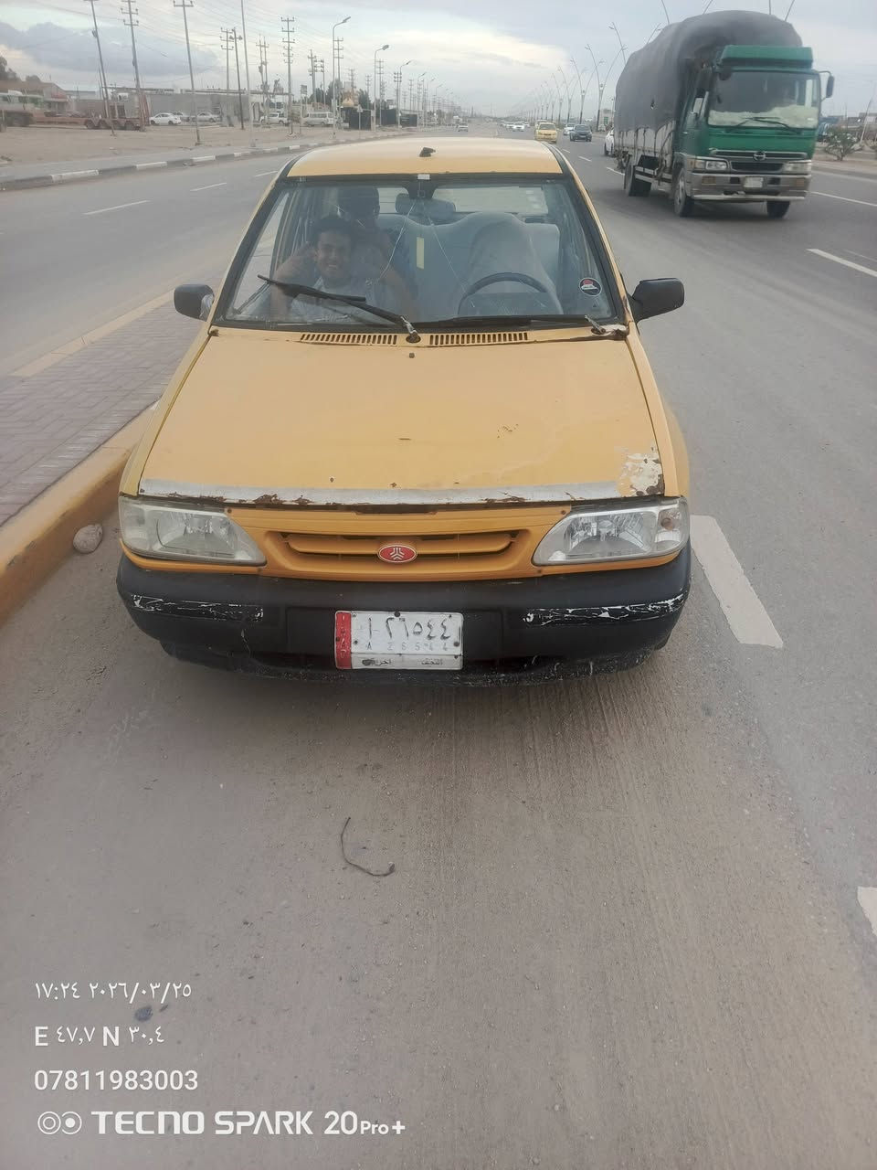 اسلام عليكم اخون سايبه 
موديل ٢٠٠٩
١ مكينه اوتاير اوباتري جديد 
٢ ابركنيت شراط جديد 
٣ كير كايم 
٤ الشراعي ما اندله السياره تشتغل اوتمشي 
السعر ٦ ورقات العنوان بصره الزبير 
رقم الهتف ***********
