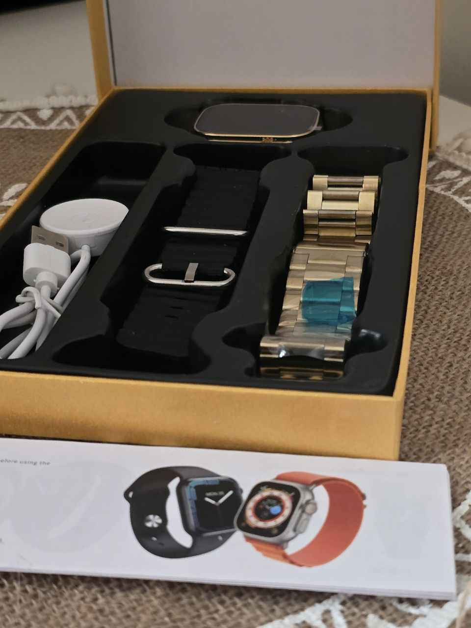 Hk 9 ultra  ساعة 
  تسجيل الصوت من الساعه
  تغيير الخلفية واضافة خلفيات من الجالرى
  امكانية تحميل العاب وتطبيقات اضافة اسماء مفضلة كثيرة
  خاصية 12 ساعه
  قياس نبض القلب
  قياس ضغط الدم
  قياس الاوكسجين فى الدم
  شات جى بى تى
  اماكنية اضافة موسيقى الهاتف
  امكانية العثور على الهاتف

الطقس وحالة الجو
  منبه يومى بصوت عالى
  تقويم
  اله حاسبة
  نسبة التنفس
  قياس السكر فى الدم
  تقنية ai
  امكانية تنزيل برامج
  يوجد متجر تطبيقات
  
السعــــــر 15 الف 
توصيل جميع المحافظات 5
☑️ بغداد, العراق


**إذا كنت صاحب هذا الإعلان وتريد حذفه لأي سبب، رجاءا أرسل رسالة إلى الدعم الفني**