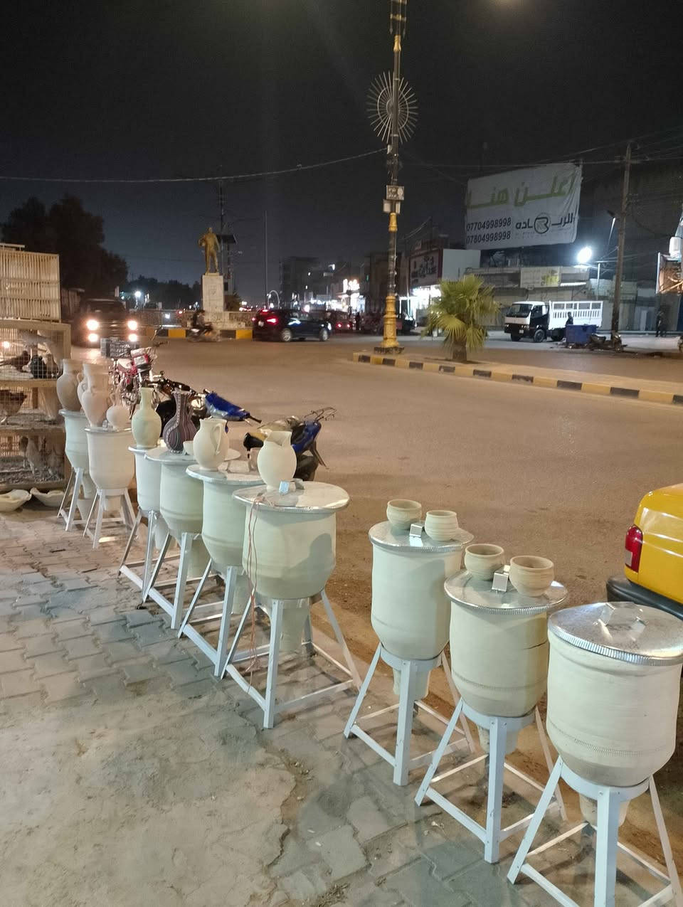 متوفر جميع أنواع الفخار عراقي مستورد العنوان نهايه شارع بغداد قرب مروان الطيار رقم الهاتف *********** عمارة, ميسان
