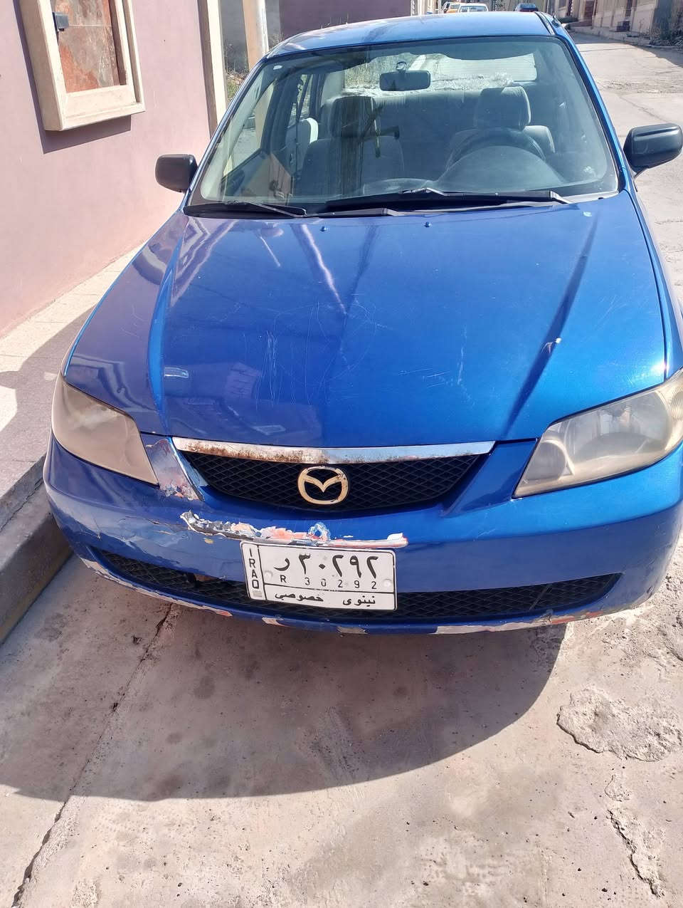 السلام عليكم 
مازدا 2002 للبيع 
السعر 50وبيها مجال 
صبغ عام اثر تقحيل 
للاستفسار الاتصال على الرقم ***********
