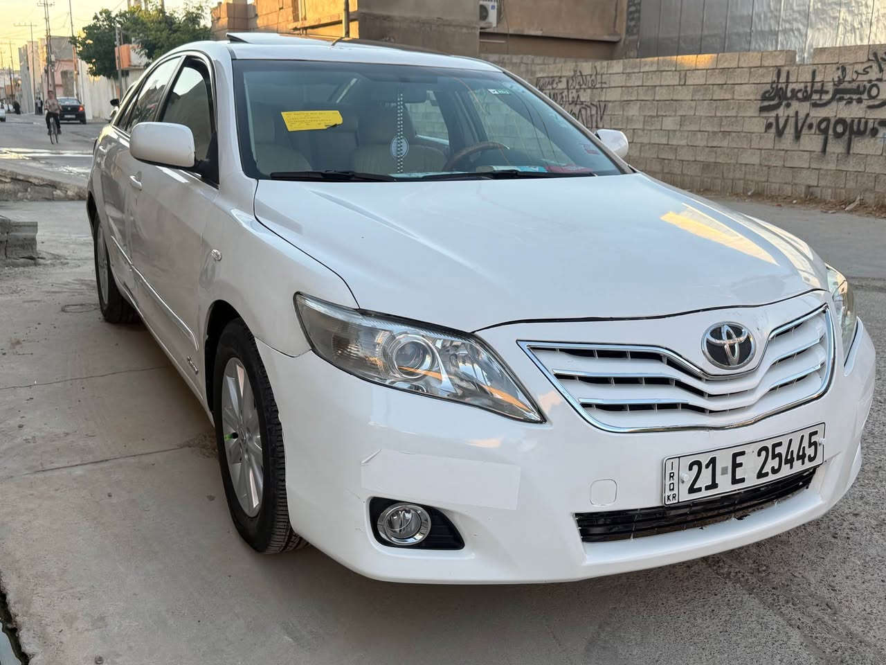 كامرى ٢٠٠٧ خليجى مواصفات GLX فول مواصفات سعر ١٠٣ رقم سليمانيه أنكليزى 
كير محرك شرط لا صرف ولا بخار ولا مفتوح شرط تحويل وكالة رقم سنوى جديد بيها دفتر بنزين بسمى أدامه كامل بالنسبة صبخ قطعه وحده صبخ العنوان كركوك حريه *********** 
كامرى ٢٠٠٧فول مواصفات سعرى ١٠٣شوين كه ركوك تحويل وكاله به شرت رقم سنوى تازيه دفتر به نزينى هه يه شوين كه ركوك حريه *********** كركوك, العراق
