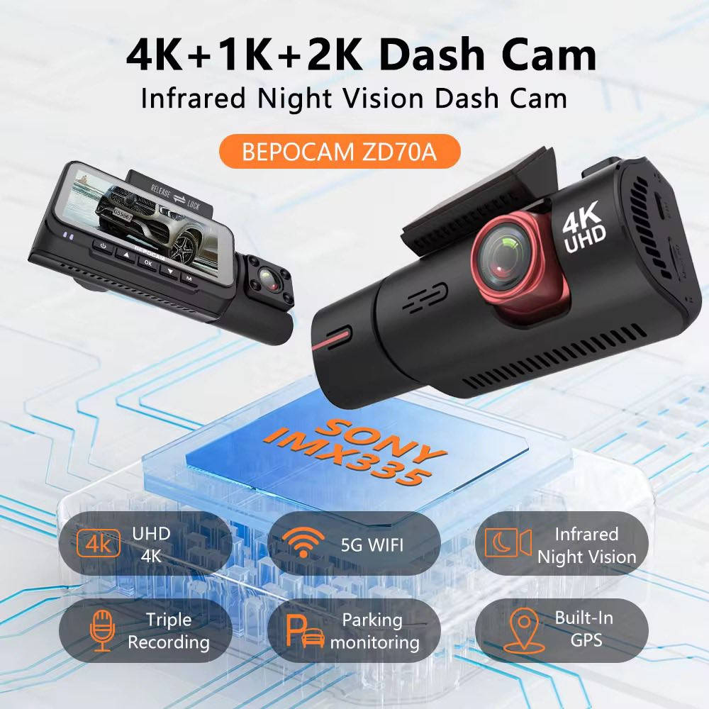 ⁨	الوحش 🔥
.
داش كام الغنية عن التعريف الأصدار الجديد 
  BEPOCAM ZD70A  امامي وخلفي وداخلي

المواصفات :

1- جودة الفيديو للكاميرا الأمامية 4K والخلفية 2k , الدقة لا تتغير عند استخدام الكاميرا الداخلية تبقى الامامية 4K والخلفية 2k .

2- نظام تحديد المواقع (GPS) 📍

يسجل نظام تحديد المواقع (GPS) مسار القيادة، بما في ذلك المعلومات المتعلقة بالموقع على الخريطة وسرعة المركبة.

3- تطبيق خاص للهواتف الذكية 📱

داش كام بيبو كام تدعم تطبيق خاص يتيح لك مشاهدة وحفظ الصور والمقاطع على هاتفك الذكي عن طريق الاتصال بالـ WiFi (متاح لابل واندرويد).

4- رؤية ليلية فائقة ✨

تتيح العدسة الحصول على صور عالية الجودة في الليل. وتساعد تقنية البعد البؤري الخاصة التي تسهلها العدسة ذات الزاوية العريضة في التقاط تفاصيل أصغر مثل لوحات المركبات بدقة أكبر حتى في الإضاءة المنخفضة.

5- تسجيل الطوارئ الذكي 🌟

تتميز الكاميرا بتقنيه تقوم بحفظ مقاطع الفيديو عند وقوع حادث لا سمح الله او وجود اهتزازات قوية

6- التسجيل المستمر 💿

ستقوم الكاميرا بحذف اللقطات القديمة وتحميل الجديدة عندما تمتلئ الذاكرة

7- تحكم صوتي في التسجيل والايقاف والتقاط الصور وتسجيل الصوت

8- امكانيه ربطها على الجداحة او على فيوزات السيارة ( خيار اضافي )

9- مكثف كهربائي بدلا من البطارية 🔋
تتميز داش كام بيبو كام بالمكثفات وهي أكثر دواماً وموثوقية من بطاريات الليثيوم. لديها عمر أطول وأداء أفضل في درجات الحرارة العالية جدا. تتحمل الأجواء الحارة.

10- تحتوي على الذكاء الاصطناعي AI ✔️

· ماذا يأتي بداخل الصندوق؟

1- الكاميرا امامية

2- كاميرا داخلية

2- كاميرا خلفية

3- شريط لاصق اضافي

3- لاصق حامي للزجاج

4- كتيب تعليمات

5- كليبسات لتثبيت وترتيب الأسلاك

6- شاحن سيارة

7- كيبل طاقة

8- قاعدة تثبيت لصق على الزجاج + قاعدة احتياط

السعر 135,000 والتوصيل مجاني 🚘✅


**إذا كنت صاحب هذا الإعلان وتريد حذفه لأي سبب، رجاءا أرسل رسالة إلى الدعم الفني**