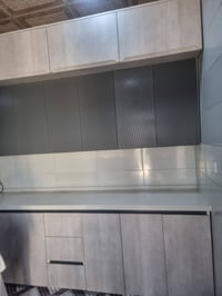 كاونتر طول ٣ متر ونص HDF شغل درجة اولى دبل ملحق مع كاونتر سنك طول متري...