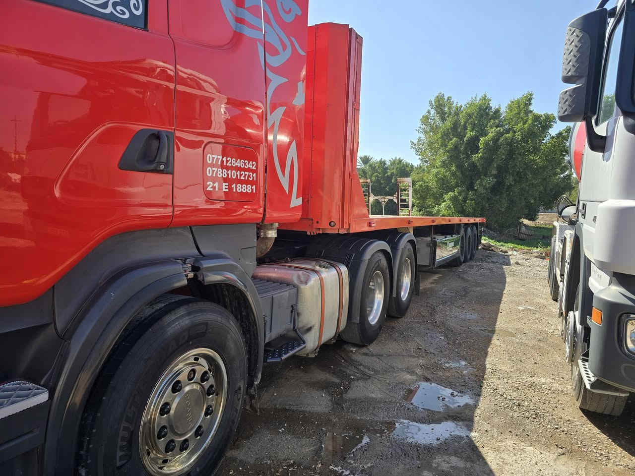 سلام عليكم سكانيه سحال خلفي دبل تاير حجم ٥٨٠ سنويه الى ٣٠ بسمي شرط التحويل عربانه اوربي شمتز مكاني الكوت ***********
