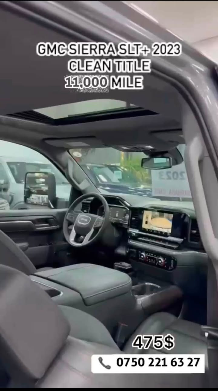 GMC-sierra -Denali موديل -2023
محرك V8-6200
سعر /475$
كلين تايتل 
فول فول مواصفات 
ماشي 11000 mi
عنوان اربيل 
اتصال-***********_***********
