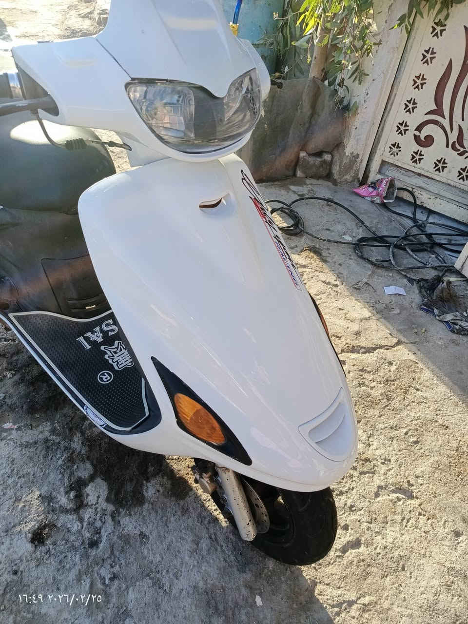 السلام عليكم دراجه فراشه حاويه محرك ما مفتوح كهربائيات كل شغال شلعه معدل مكان نجف  السعر 550اوبيه مجال ***********
