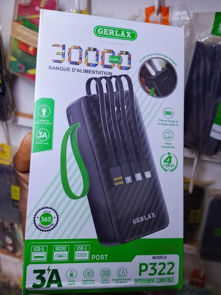 🔋 باوربنك طاقة جيرلاكس بسعة متعدده ، طراز P122، شحن سريع 3 أمبير

حافظ على طاقتك في أي مكان مع بنك الطاقة عالي السعة GERLAX P122 الذي يتميز بكابلات قابلة للفصل مدمجة وشحن سريع بقوة 3 أمبير.

مثالي للاستخدام اليومي، والسفر، وانقطاع التيار الكهربائي، وحالات الطوارئ.

الميزات الرئيسية

بطارية عالية السعة 30000/20000/10000 مللي أمبير
مخرج شحن سريع بقوة 3 أمبير
كابلات مدمجة (لا حاجة لكابل إضافي)
منفذ إخراج USB-A
تصميم صغير الحجم وقابل للحمل
توافق الأجهزة المتعددة
مؤشر LED لبطارية البطارية
حماية شحن آمنة وموثوقة
30 ألف ميلي أمبير السعر ٢٥
20 ألف ميلي أمبير السعر ٢٠
10 ألف ميلي أمبير السعر ١٢
_______________
ضمان لمدة سنه كاملة 
__________________
يتوفر توصيل لكافة محافظات العراق 
____________________

 #العنــــوان... 
المدحتية.  خلف مجمع الوارث الطبي 
مجاور مجمع ماهر ابو الفرفوري 
متابعة البيج فضلا وليس امرا 

https://www.facebook.com/share/16oRvZxHUu/


**إذا كنت صاحب هذا الإعلان وتريد حذفه لأي سبب، رجاءا أرسل رسالة إلى الدعم الفني**