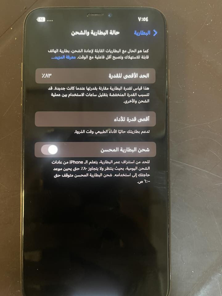 ايفون xsmax
ذاكره 64
نظافه مثل بالصوره والضرر واضح 
تك سيم نموذج M
واتساب ***********
