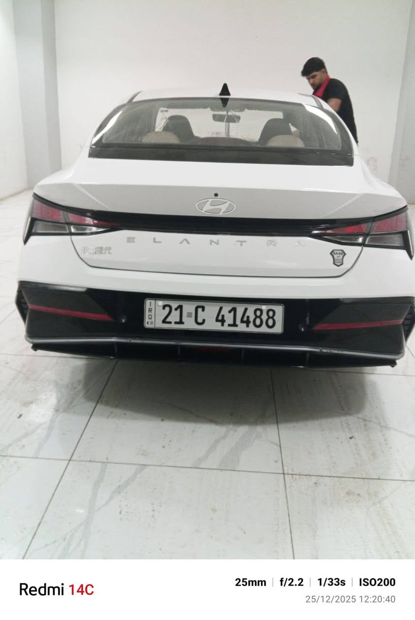 السلام عليكم هونداي  النترا فول فول
الموديل : 2024. تجميع الصين
المحرك : 1.5 دبل نوزل كير 8 سرعات
العداد: 26000 قابل للزيادة سيارة مال بيت
الرقم  : سليمانية وكامل وجاهز شرط التحويل
بصمة تشغيل بصمة ابواب عدد ٢
عداد سرعة ديجيتال
مقاعد جلد  اسود 
لايت زنون عالي ناصي
فتحة سقف
صندوك ذكي
ويل كب كروم
تبريد قطعتين
مري كهرباء+ اشاير بالمري
فول تحكم ستيرن
حساسات خلفية و اماميه  +كاميرا 
سايد بريك كهربائي
حساس ضغط الاطار 
درايف مود+اوتوهولد 
 عنوان / كلار
سعر /143

ومجال للشراي
للتواصل *********** كالار, السليمانية
