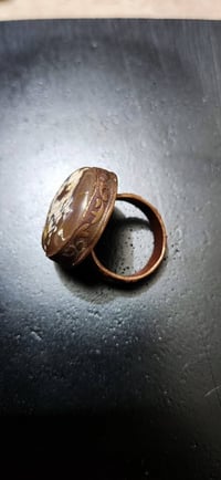 خاتم نحاس • انتيك • عقيق سليماني