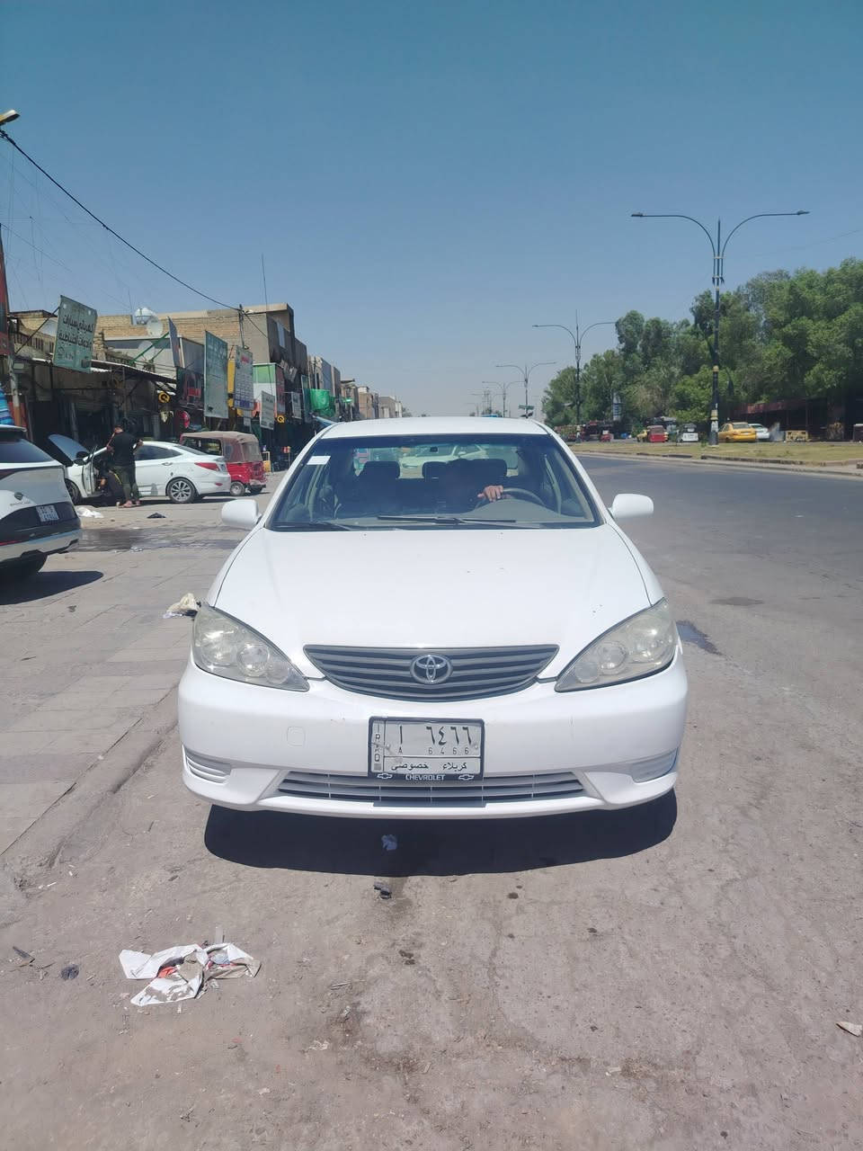كامري ٢٠٠٦ وارد أمريكي جاملق وبنيد قطعتين رقم كربلاء مميز سعر ٩٠ رقم ***********
