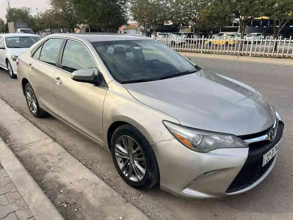 السلام عليكم اخوان /   كامريSE  امريكي موديل2016 لون ذهبي رقم اربيل  بطاقة بانزين موجودالسيارة سنويه بأسمي شرط تحويل  السيارة بدون صبخ فقط تعديل بارد محرك نظيف وكير شرط السيارة
مكانها محافظة كركوك 
السعر ب 168بي مجال للشراي 
رقم موبايل ***********
