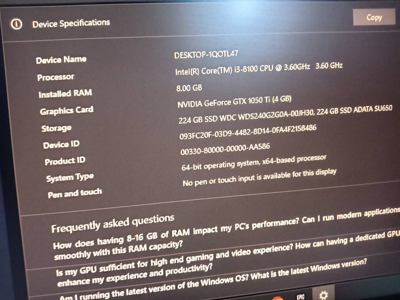 السلام عليكم المعالج انتل core i3 جيل ثامن
شغال مجرب ما بيه اي مشاكل المعالج جدا نظيف بظمانتي ومستخدم قليل.

سبب البيع طورت الحمد لله والشكر وشتريت معالج اقوة

سعره 40 الف توصيل متوفر

للتواصل ***********

متوفر واتساب
