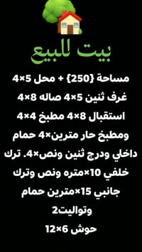 بيت للبيع • النجف الحيدريه عمود ٤٨٧ • ٢٥٠م