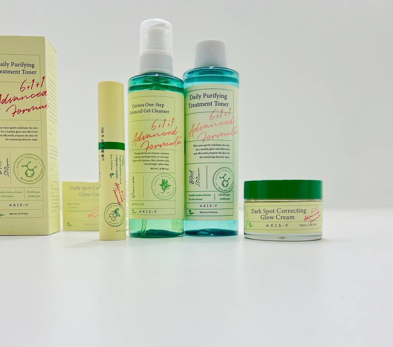 مجموعة العناية بالبشرة الكورية من ماركة AXIS-Y 🇰🇷 ♥✨
الغسول (Quinoa One-Step Balanced Gel Cleanser): ينظف الشوائب والمكياج بلطف ويوازن إفراز الدهون.
سيروم العين (Vegan Collagen Eye Serum): يرطب محيط العين، يقلل الهالات، ويخفف التجاعيد والخطوط.
التونر المعالج (Daily Purifying Treatment Toner): يحتوي على مقشر BHA لتنقية المسام، إزالة الجلد الميت، وتهدئة الحبوب.
كريم الترطيب والتفتيح (Dark Spot Correcting Glow Cream): يعالج التصبغات والبقع الداكنة، ويوحد لون البشرة مع ترطيب عميق.

للاستفسار خاص ❤️


**إذا كنت صاحب هذا الإعلان وتريد حذفه لأي سبب، رجاءا أرسل رسالة إلى الدعم الفني**