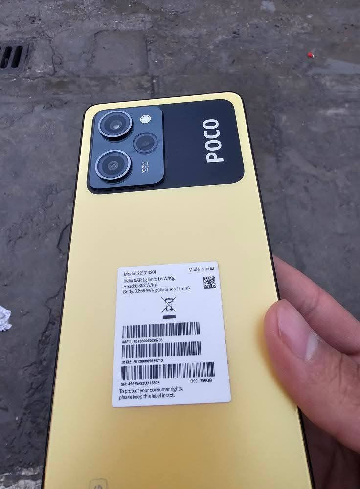 Poco X5 Pro 5G .( 🔥 بوكو اكس 5 برو 🔥 )
المواصفات 👇. 

1- شاشة امولد 120 هرتز
2- شحن تايبسي 67 واط ~ يشحن الجهاز بنص ساعة كامل 🔥
3- بطارية 5000 ملي امبير 
4- ذاكرة 256 - رام 8+ عشوائيه 12 🔥
6- كاميرا 108 ميكا بكسل ~ يدعم 4K 🔥
7- ريموت سبالت او تلفزيون او اي جهاز ذكي 🔥
8- ببجي 90 فريم + HDR ~ سلاسة 120
9-معالج snapdragon 778G 5G معالج كلش قوي بالالعاب🔥 
10- دبل شريحة + يدعم 5G ~ شريحتين + يدعم الجيل الخامس


**إذا كنت صاحب هذا الإعلان وتريد حذفه لأي سبب، رجاءا أرسل رسالة إلى الدعم الفني**