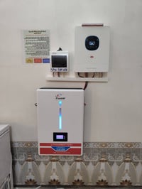 منظومة طاقة شمسية • ألواح لونجي 650واط • بطارية ليثيوم 7.5كيلو