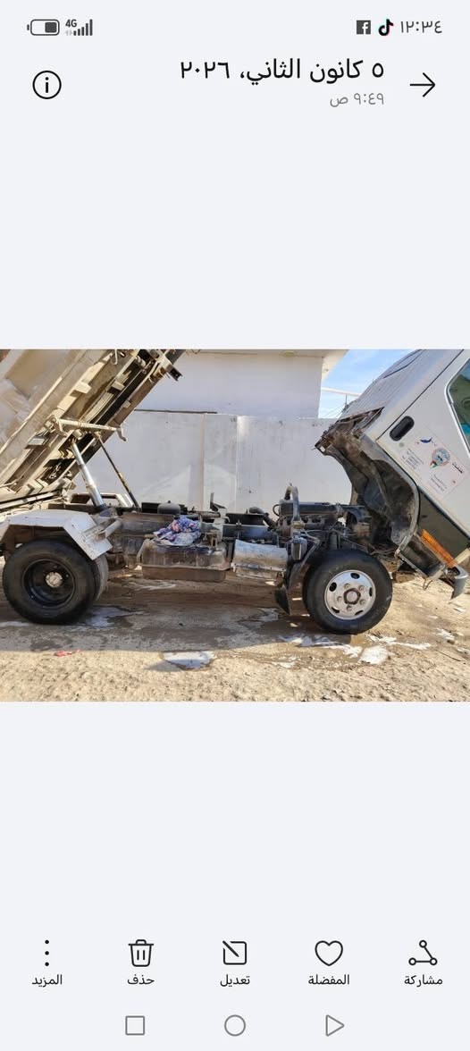 البيع كنتر بزون موديل ٩٥ مكينه جديده مداور ثاني يوم دبل شاصي ورك جوه  سياه كامله مكمله مكاني حله بابل ***********
