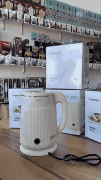 توفر لدى هوم كيتشن
غلاية جامبو

👈 سعة ٢ لتر 
👈قاعدة منفصلة 
👈سرعة ممتازة في غليان الماء 
👈توقف تلقائي عند الوصول إلى الغليان 
👈السعر ١٥ والتوصيل ٥ الاف لكل المحافظات  
👈 واتساب ***********
