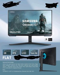 الدقة: 4K UHD (وضوح فائق). التردد: 144Hz (سلاسة تامة للألعاب السريعة)....