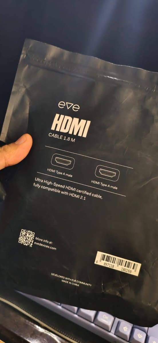 Ultra High-Speed HDMI
متوافق مع HDMI 2.1
الطول 1.8 متر
HDMI Type-A إلى HDMI Type-A
يدعم 4k 144
يدعم 2k 240
متوفر 5قطع 
القطعة ب 10 الف


**إذا كنت صاحب هذا الإعلان وتريد حذفه لأي سبب، رجاءا أرسل رسالة إلى الدعم الفني**