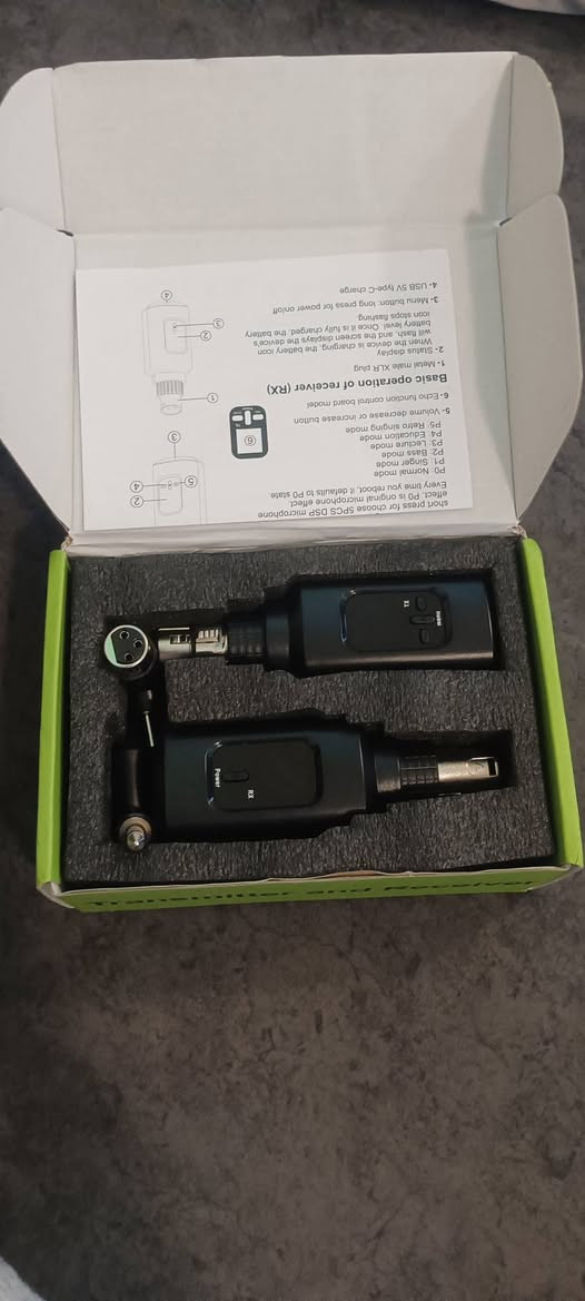 📢 للبيع جهاز تحويل المايك السلكي إلى لاسلكي
✅ ماركة Helkuding Wireless Microphone System
✅ يتكون من مرسل (TX) ومستقبل (RX)
✅ شحن USB
✅ مناسب للمايكات السلكية، المكسرات، والسماعات
✅ صوت واضح واستقرار جيد بالنقل
✅ بحالة جديدة داخل العلبة
السعر: (10الاف مع التوصيل)
للاستفسار مراسلة خاص. ***********
