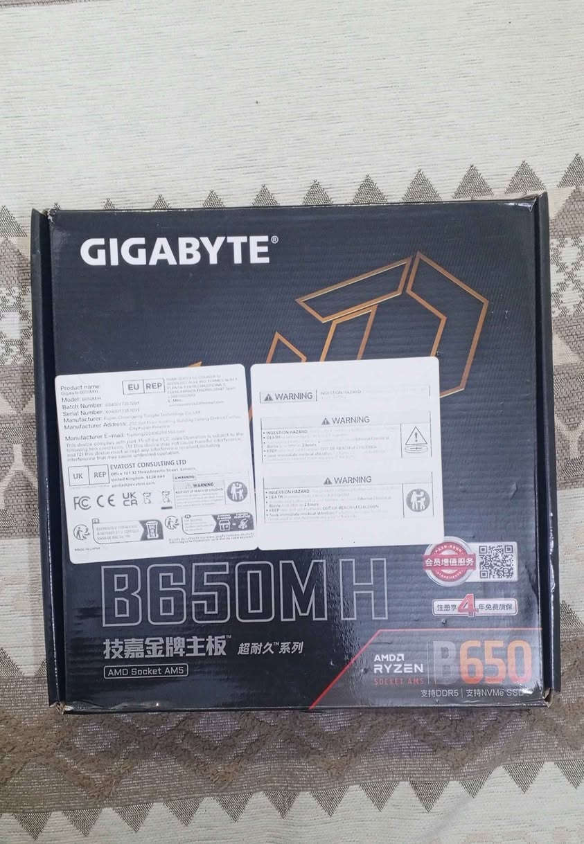 1- مذربورد  intel H610 جيل 12' 13' 14 
2-مذربورد  Ryzen AM5 B650 
3-معالجات Ryzen 5 7500f بغداد, العراق


**إذا كنت صاحب هذا الإعلان وتريد حذفه لأي سبب، رجاءا أرسل رسالة إلى الدعم الفني**