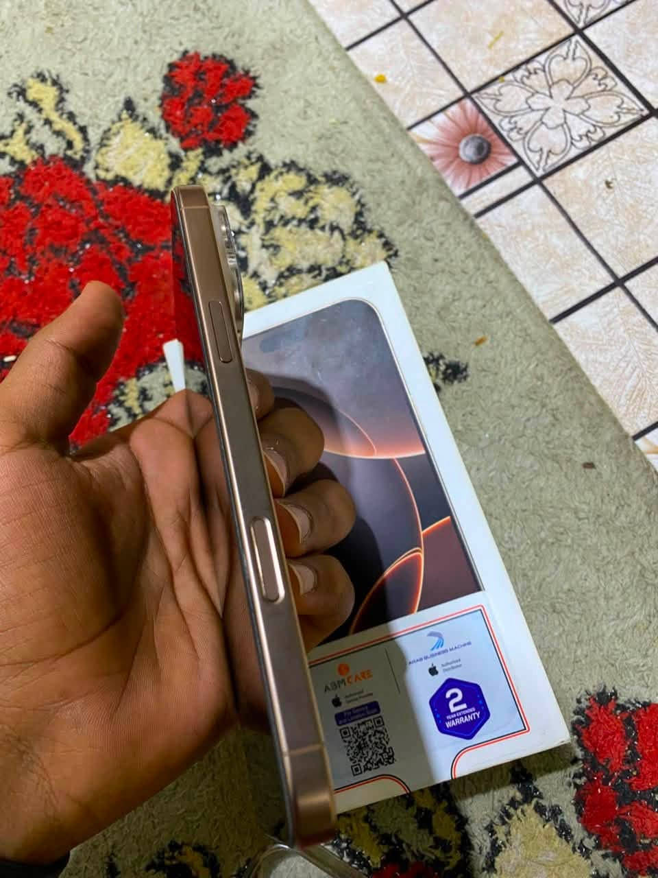 آيفون 16برو ماكس جهاز ما مفتوح شرط الفحص بطاريه90ذاكره256 سعر مليون350وبي مجال تواصل *********** بصره خور الزبير
