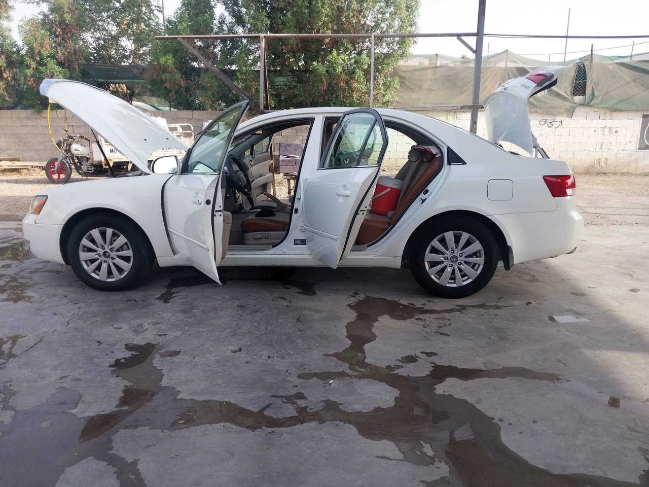 سوناتا 2008وارد امريكي ضرر جامرلوغ امامي بدون دواخل فول مواصفات تحكم ستيرن تنته  مصبوغه عام اثر جراد بدون كلبه وكص مكينه كير مكفولات صدر خلفي امامي جديد تخم تاير  تبريد ثلج تدفه شغاله  رقم بغداد بسمي مكان سياره ديالى السعر 95وبيها مجال مامتواجد عل فيس   هاتف ***********
