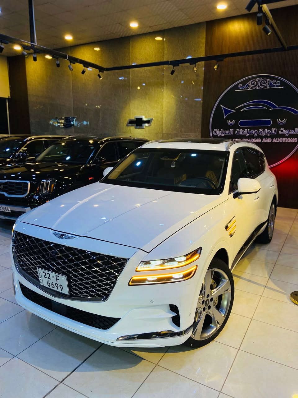 قطعه مميزة جداً✨🔥.
#اعلان_بيع_سيارة

🔷السيارة : جينسس GV80 برسيتج

🔷سنة الصنع : 2024

🔷اللوحة : اربيل مُميز 🔥

🔶السعر : 438 ورقة

🔷الضرر : صبغ الجاملغ الامامي وحافة البنيد فقط. 

🔷ضرر الايرباك : ستيرن وكرسي.

🔷رقم الشاصي : KMUHCESC5RU167374

______________________________________

🔷المواصفات:🔥

🔹حجم المحرك 6 سلندر 3.5L توين توربو 

🔹عداد المسافة 22 الف ميل 

🔹سمارت بارك (تحريك السيارة بالريمونت)

🔹عين سحرية

🔹كاميرات 360 درجة

🔹رادار امامي وجانبي وخلفي

🔹تنبيه الخروج عن المسار

🔹حساسات امامية وجانبية وخلفية

🔹انارة داخلية سحرية متغيرة الالوان

🔹سقف گنتارا

🔹فتحة سقف بانوراما

🔹ستائر خلفية كهرباء

🔹جنطة كهرباء

🔹غرفة جلد قرميدي

🔹 كرسي السائق مساج

🔹تبريد وتدفئة الكراسي الامامية والخلفية

🔹كراسي كهرباء بالكامل

🔹ميموري كرسي السائق 

🔹ويل كب حجم 22 انج مع اطارات بحالة جيدة

🔹5 وضعيات للقيادة

🔹شحن وايرلس NFC

🔹انارة ترحيب شعار جينسس

🔹فور ويل 

🔹لايتات LED بالكامل

🔹شاشه تحكم بالايعازات

🔹سستم الصوت BANG&OLUFSEN

🔹تحكم ستيرن جهتين

🔹بصمه ابواب و تشغيل وتشغيل عن بعد

🔹مع باقي المواصفات الاعتيادية

————————————————————————

☎️ الاتصال :

***********

📍النجف الاشرف - المدينة المائية - معرض الحوت
