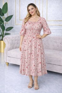 فستان بنات • طول١٣٠ • فري سايز ٥٥-٧٥