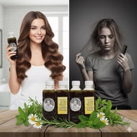 وبركاته   ______  ✨ زيت شعر علاجي طبيعي 100% ✨  هل تعاني من تساقط الشع...