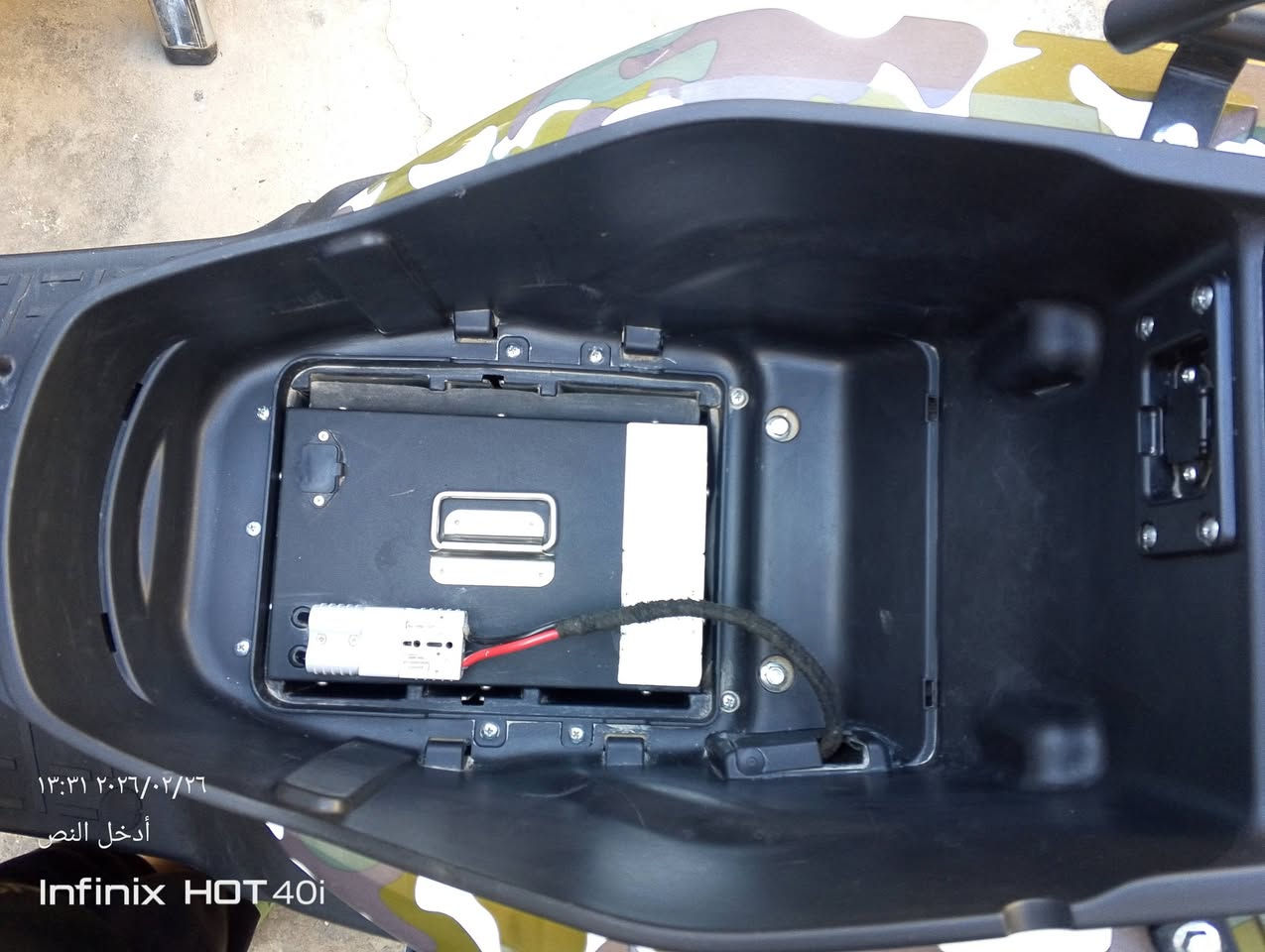 السلام عليكم دراجة شحن اباتشي ليثيوم 40 امبير شركة الجوهره البحرية اصلية سرعة 130 ملف 5000 اتمشي بل شحنة الوحدة 100 كيلو استخدام 3 أشهر ماشية 500 كيلو بعدهه جديدة تجي وياهه اسويجين فقط البصمة ضايعه بيهه شخطين بصيطات كلش سعره مليون 150 ماخذة مليون 750 مكاني بغداد الغزالية رقمي ‏‪***********‬‏ أو واتس اب ***********
