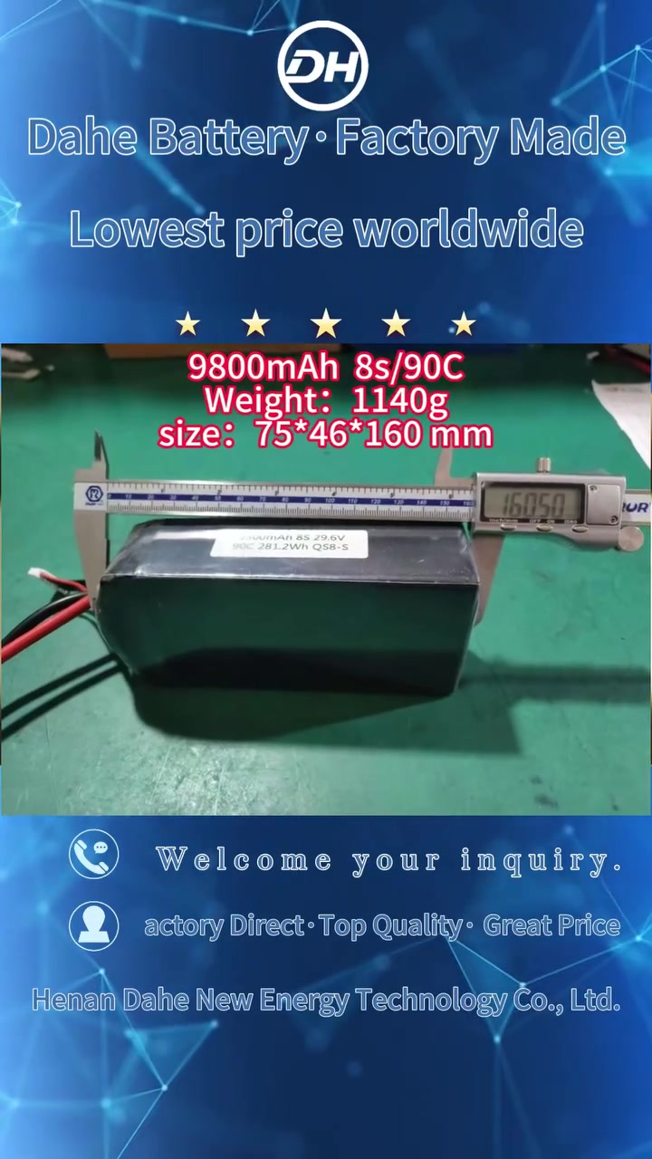Dahe lithium battery: 9500mAh, 90C continuous discharge, stable performance, factory direct supply! #LithiumBattery #HighRateBattery #FactoryDirect #DaheNewEnergy


**إذا كنت صاحب هذا الإعلان وتريد حذفه لأي سبب، رجاءا أرسل رسالة إلى الدعم الفني**