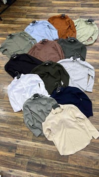 قميص صيني • مقاسات S-2XL • قماش لنن