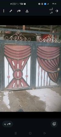 متاح باب طوله خمس أمتار وارتفاع مترين الباب يتكون من تلث طلاكات باب تك...