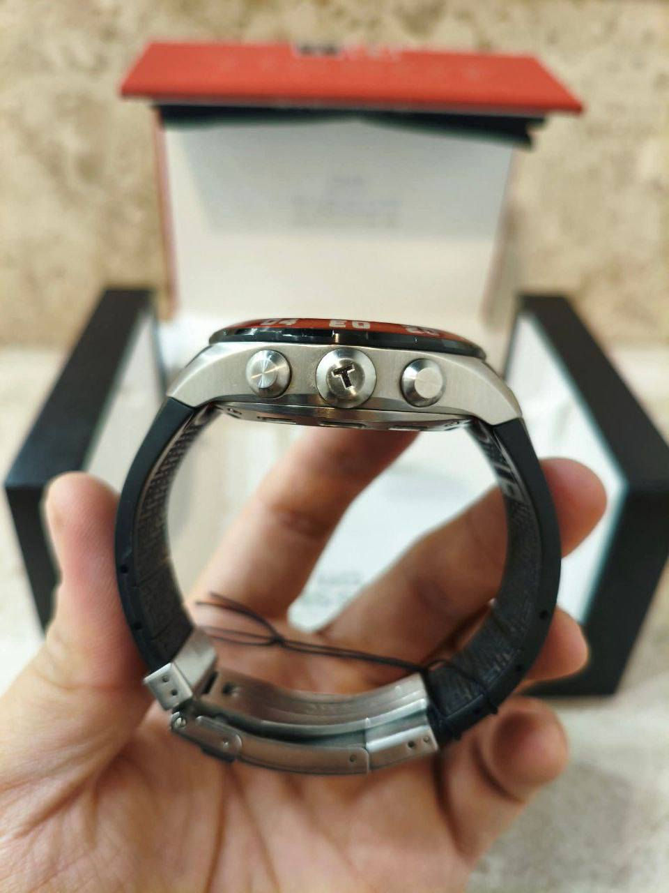 للبيع ساعه تيسوت اصليه وكاله نظيفه جدا استخدام قليل موديل 2013 قطر 45 ملم
Tissot T-Touch Sailing
شاشة الاعدادات لمس تحتوي على بوصله وعدادات ودجتال واميال وكامله مع الكتلوكات سعر 450 الف وبيها مجال
مكاني / بغداد
*********** ويوجد توصيل كافة المحافظات
