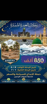 عمرة نيابة • زيارة النبي • الديوانية