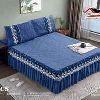 الشرشف المتكون من فرشة سرير ووجهين مخدة من اجود انواع الاقمشة العالمية...