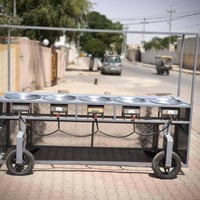 عربانة أكل • مظلة 3*3 • جديدة