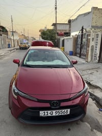 كورلا موديل 24 لون مميز ماروني  وارد امريكي حادثه فقط دعاميه خلفيه  بد...