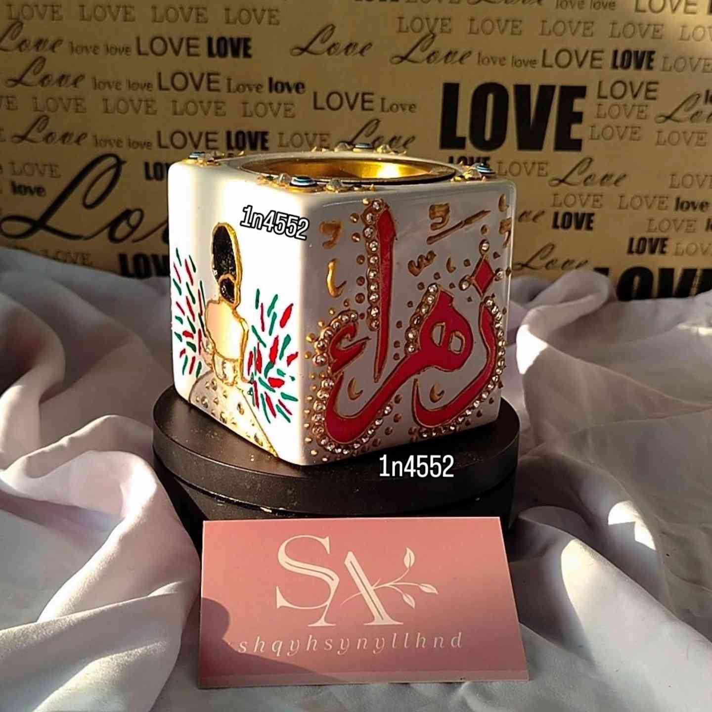 عشقي_حسيني_للهاند_ميد
#جزء_من_عملي🌸
شغلي حسب الطلب 🩷
يوجد خدمة توصيل داخل الكوت والمحافظات 🚖🚕
لطلب والاستفسار دايركت 📦📥
#اكسبلور_فولو_للبيج❤️
#followme


**إذا كنت صاحب هذا الإعلان وتريد حذفه لأي سبب، رجاءا أرسل رسالة إلى الدعم الفني**